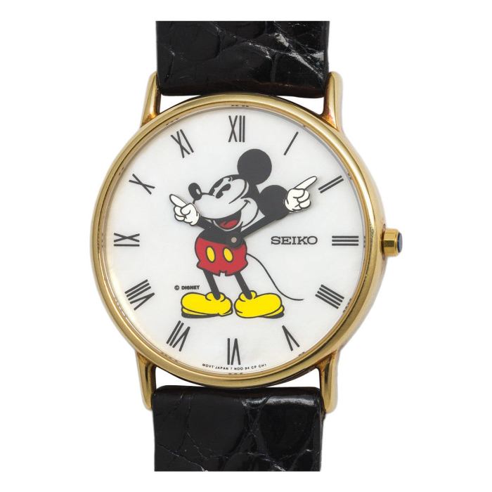 Gold seiko mickey mouse watch